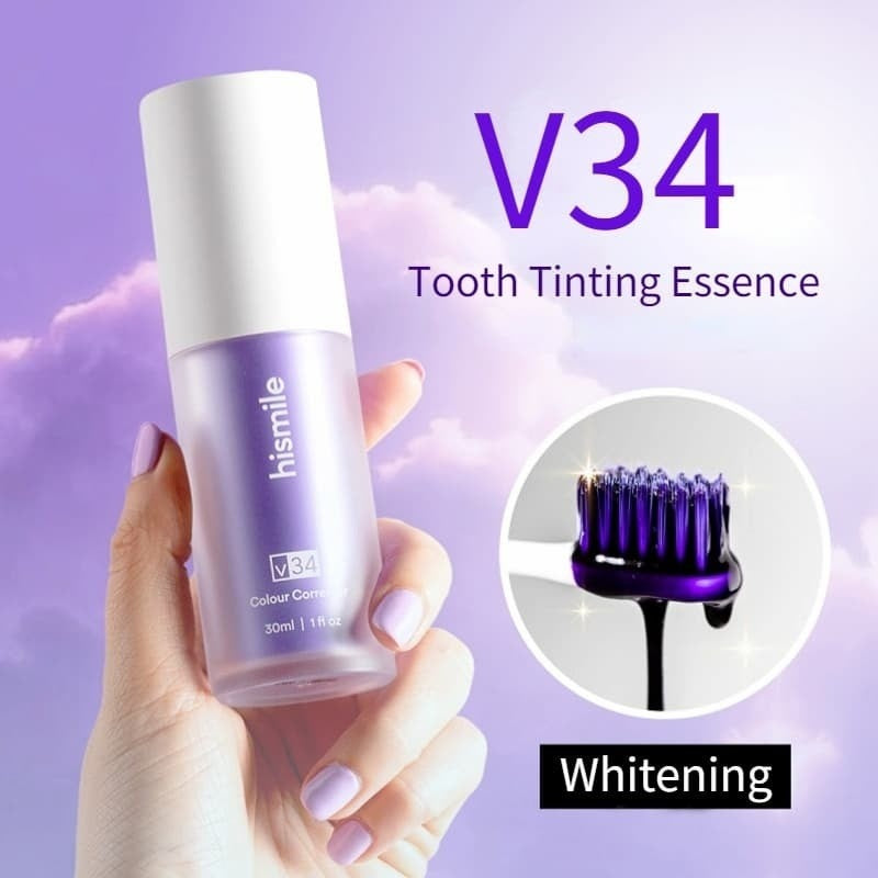 HISMILE V34 Purple Toothpaste – Deep Smoke Stain Remover & Gum Protection