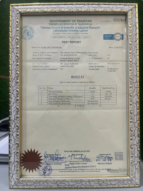 Zafrani Beauty Cream