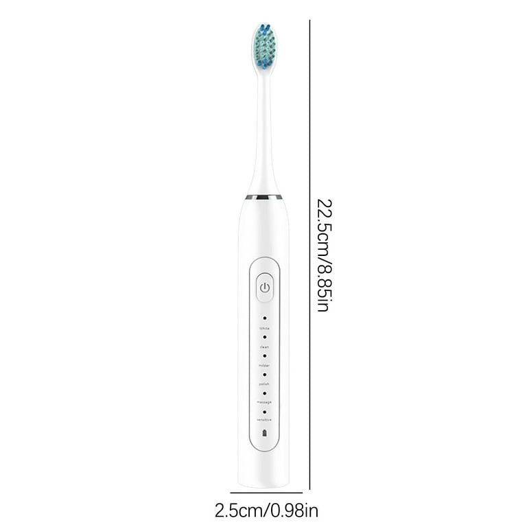 6 Modes Sonic Electric Toothbrushes for Adults Kids Smart Timer Rechargeable