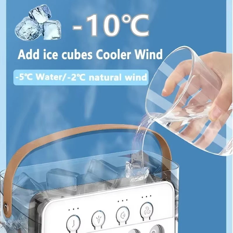 Rechargeable 4 In 1 Fan Air Mini Cooler