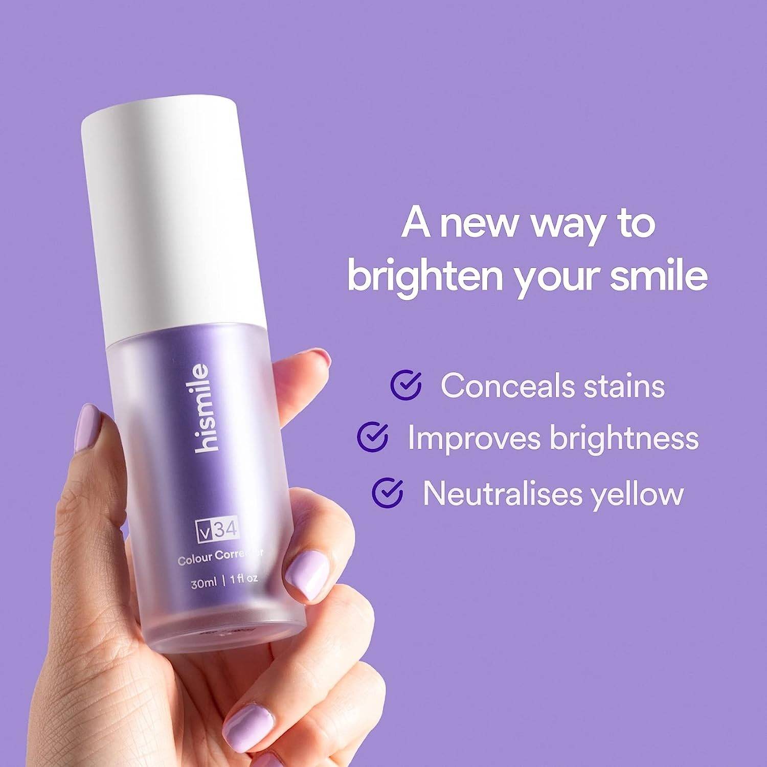 HISMILE V34 Purple Toothpaste – Deep Smoke Stain Remover & Gum Protection