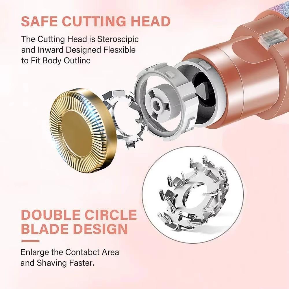 2 in 1 Eyebrow Trimmer & Facial Hair Remover